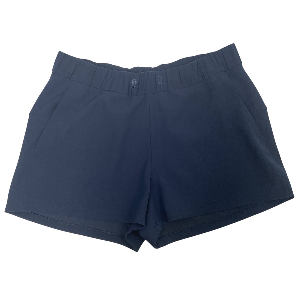 Lululemon On The Fly Woven shorts Size 10 navy blue
